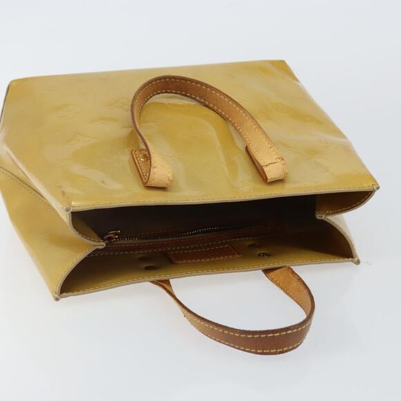 LOUIS VUITTON Monogram Vernis Reade PM Hand Bag Beige M91334 - Picture 6 of 12